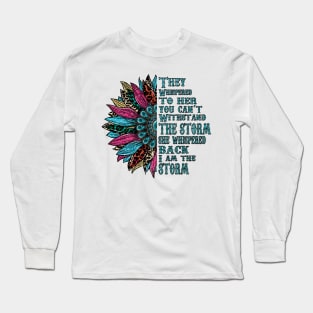 Colorful Sunflower Long Sleeve T-Shirt